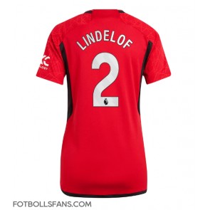 Manchester United Victor Lindelof #2 Replika Hemmatröja Damer 2023-24 Kortärmad